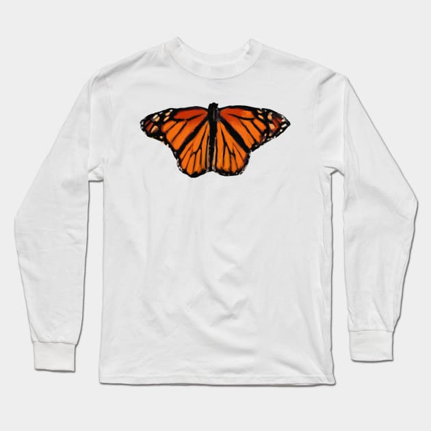 Monarch Butterfly Long Sleeve T-Shirt by PeggyNovak